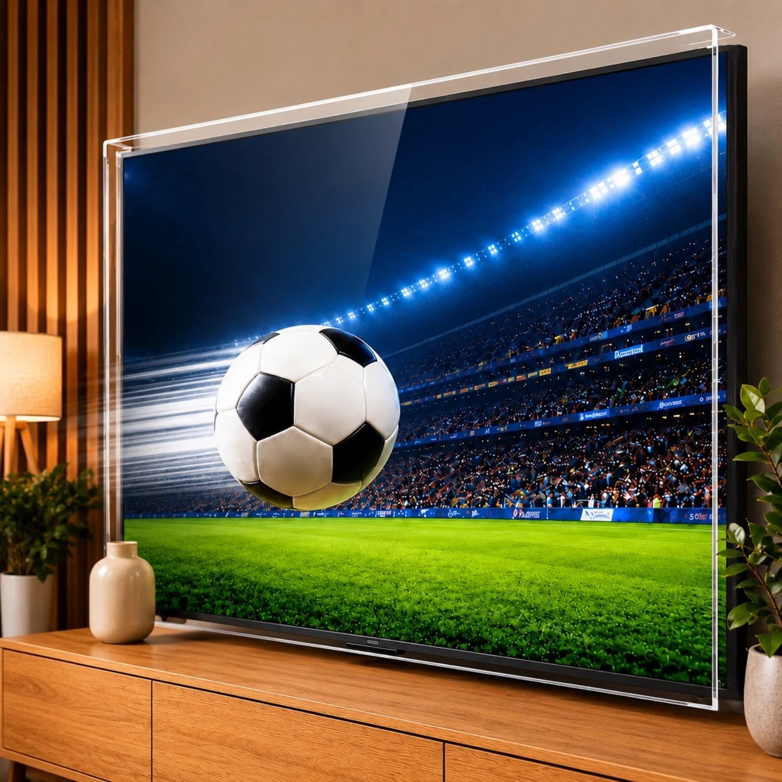 TV Screen Protector in front of a display