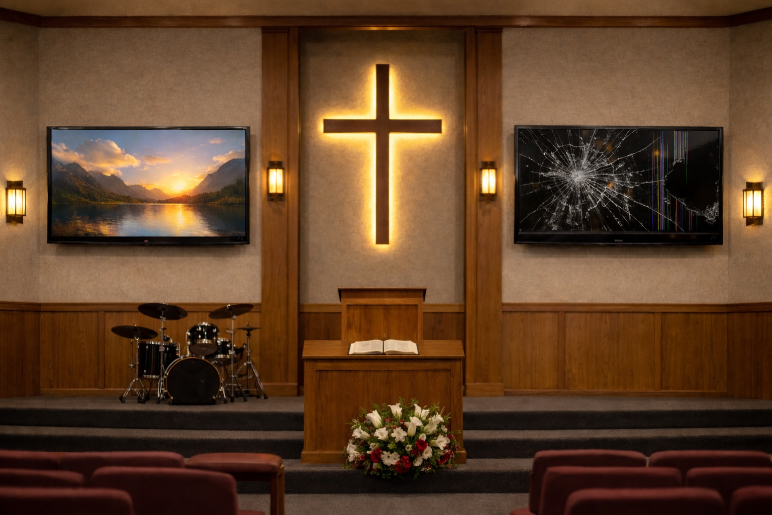 TV Protection for Churches & Community Halls | Prevent Screen Damage
