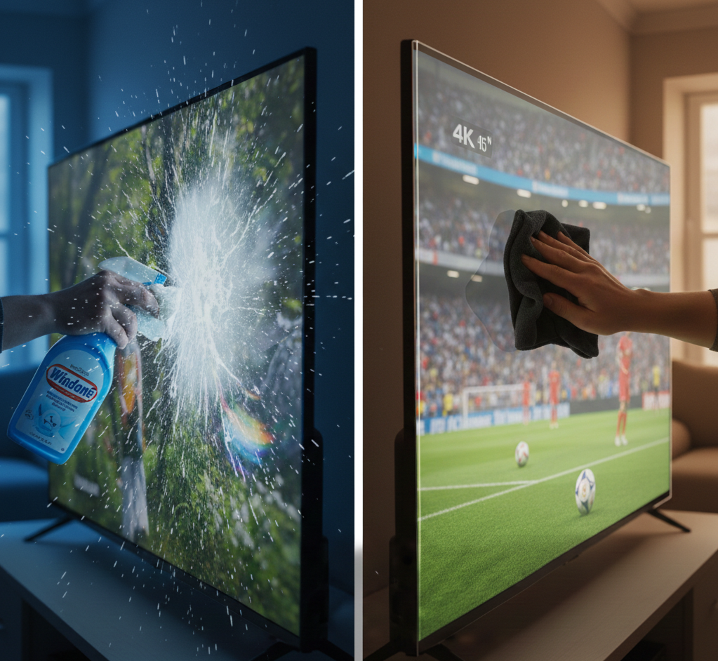 What NOT to Use on a TV Screen (Most People Get This Wrong)
