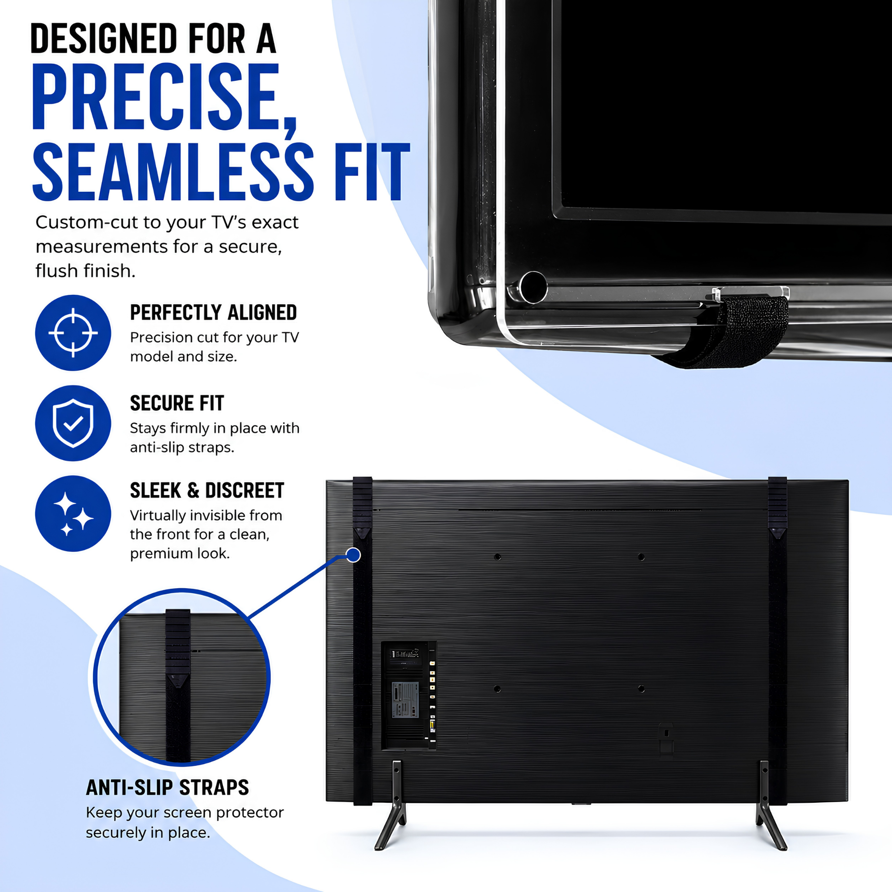 Premium Clear TV Screen Protector - Maximum Protection