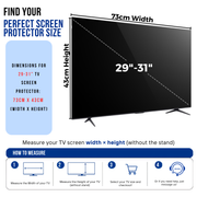 Premium Clear TV Screen Protector - Maximum Protection