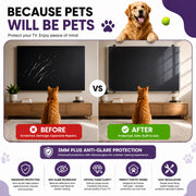 Plus Anti-Glare 3mm TV Screen Protector - Enhanced Protection + Reduced Glare