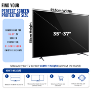 Premium Clear TV Screen Protector - Maximum Protection