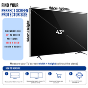 Premium Clear TV Screen Protector - Maximum Protection