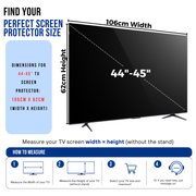 Premium Clear TV Screen Protector - Maximum Protection