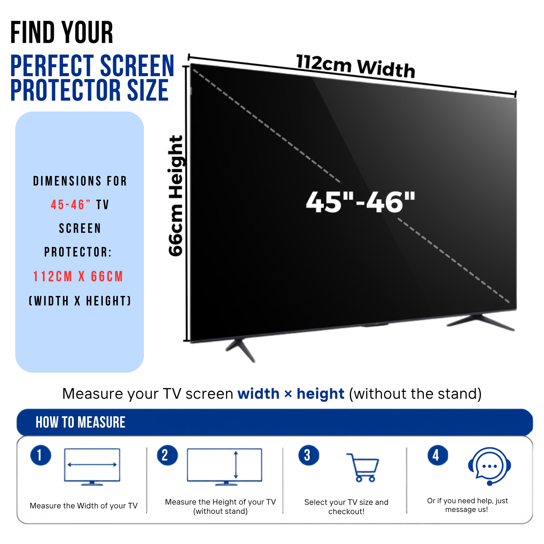 Premium Clear TV Screen Protector - Maximum Protection