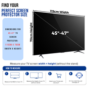 Premium Clear TV Screen Protector - Maximum Protection