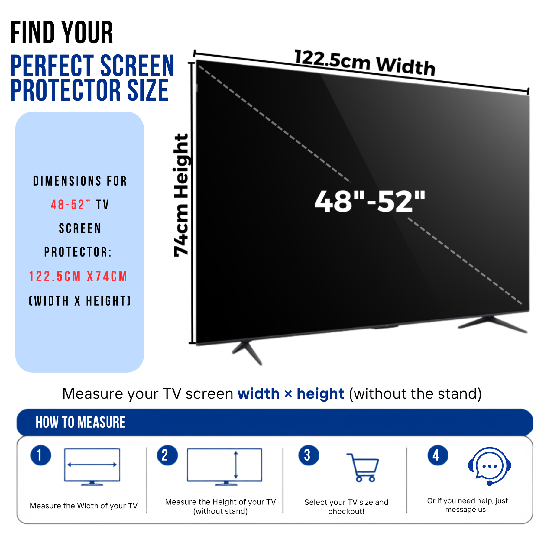 Premium Clear TV Screen Protector - Maximum Protection