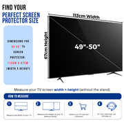 Premium Clear TV Screen Protector - Maximum Protection
