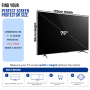 Premium Clear TV Screen Protector - Maximum Protection
