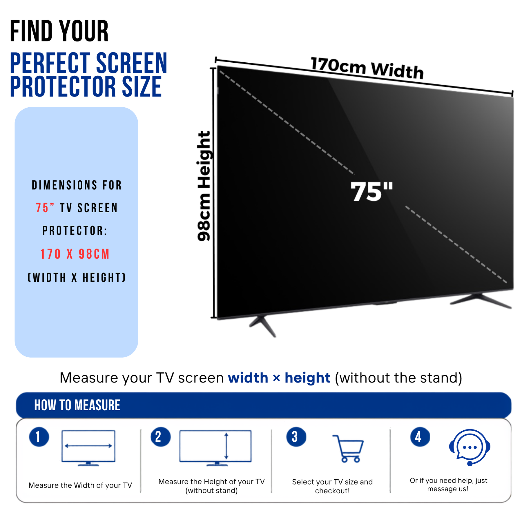 Premium Clear TV Screen Protector - Maximum Protection