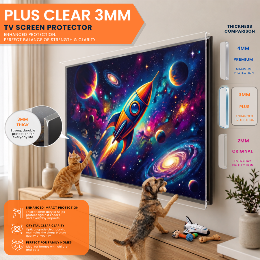 Plus Clear TV Screen Protector - Enhanced Protection